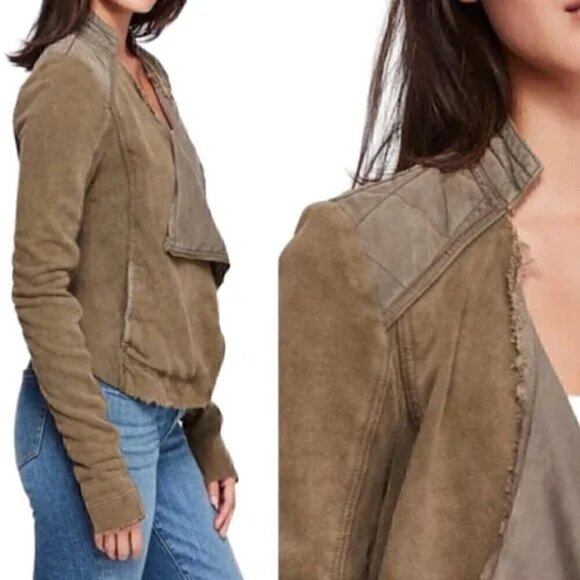 Free People Shrunken Moto Jacket - Picture 2 of 11